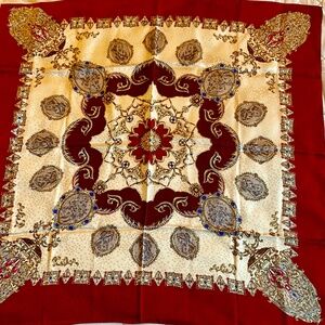 Rosetti Red and Gold Patterned Fabric